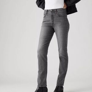 BNWT- Levi's Premium 501 Original Fit Grey Jeans (25)